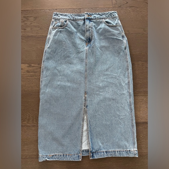 Women’s Velvet Heart Denim Skirt - Paulina midi skirt , large - Picture 1 of 10